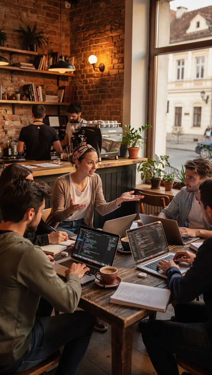 Modern office workspace